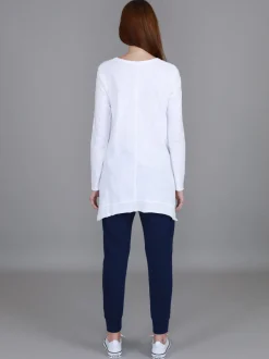 3rd Story Willow Asymmetrical Hem T Shirt< Long Sleeves