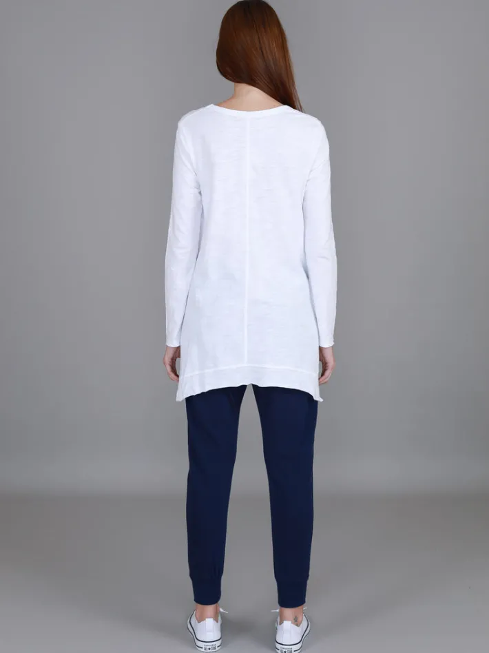 3rd Story Willow Asymmetrical Hem T Shirt< Long Sleeves