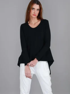 3rd Story Willow Asymmetrical Hem T Shirt< Long Sleeves