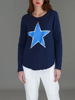 3rd Story Wonder Silver Star T Shirt< Long Sleeves