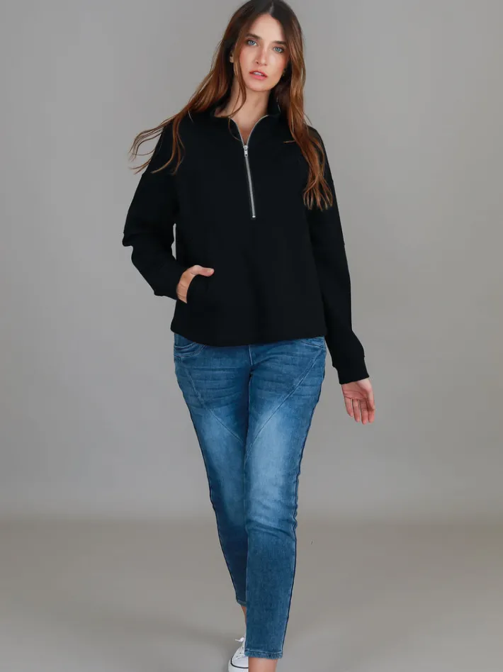 3rd Story Yve Half Zip Sweatshirt< Sweatshirts|Sweatshirts