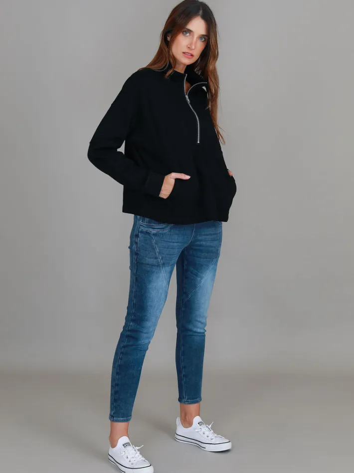 3rd Story Yve Half Zip Sweatshirt< Sweatshirts|Sweatshirts